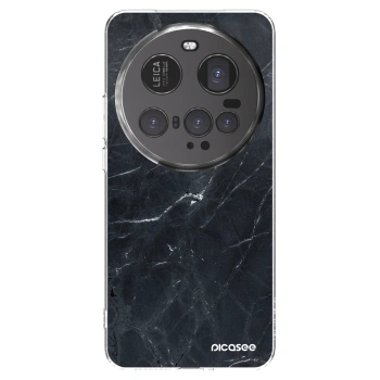 Picasee silikonový průhledný obal pro Xiaomi 15 Ultra - Black marble