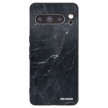 Picasee silikonový černý obal pro Google Pixel 8 Pro - Black marble