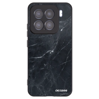 Picasee silikonový černý obal pro Xiaomi 15 - Black marble