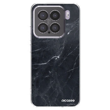 Picasee silikonový průhledný obal pro Xiaomi 15 - Black marble