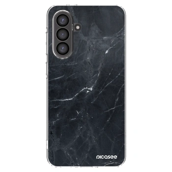 Picasee silikonový průhledný obal pro Samsung Galaxy A56 5G A566B - Black marble