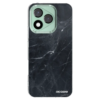 Picasee silikonový průhledný obal pro Honor 400 Lite 5G - Black marble