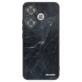 Picasee silikonový černý obal pro Xiaomi Poco F6 - Black marble