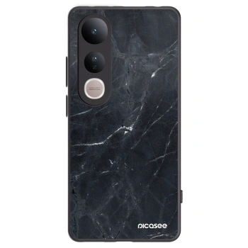 Picasee silikonový černý obal pro Vivo V50 Lite 5G - Black marble