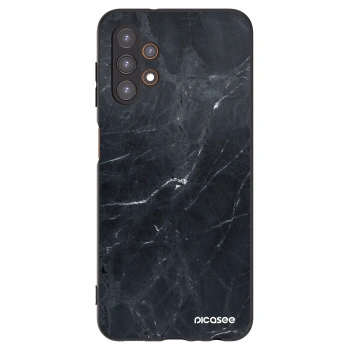 Picasee silikonový černý obal pro Samsung Galaxy A13 5G - Black marble