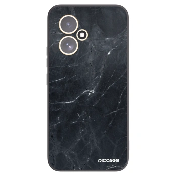 Picasee silikonový černý obal pro Honor 400 5G - Black marble