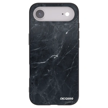 Picasee silikonový černý obal pro Apple iPhone Air - Black marble