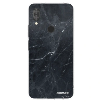 Picasee silikonový průhledný obal pro Xiaomi Redmi 7 - Black marble