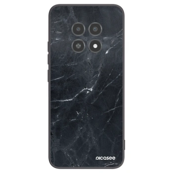 Picasee silikonový černý obal pro Realme 12X - Black marble