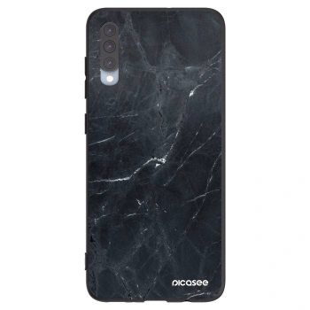 Picasee silikonový černý obal pro Samsung Galaxy A70 A705F - Black marble