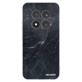 Picasee silikonový průhledný obal pro Xiaomi Redmi Note 15 Pro+ - Black marble