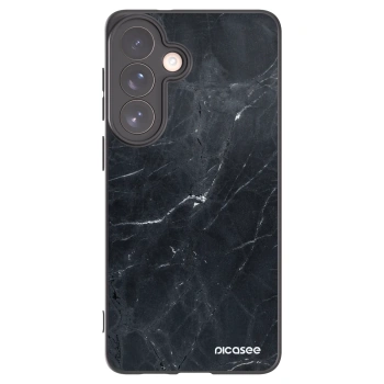 Picasee silikonový černý obal pro Samsung Galaxy S26+ - Black marble