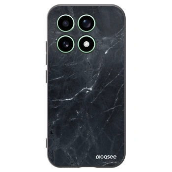 Picasee silikonový černý obal pro Xiaomi 17 - Black marble