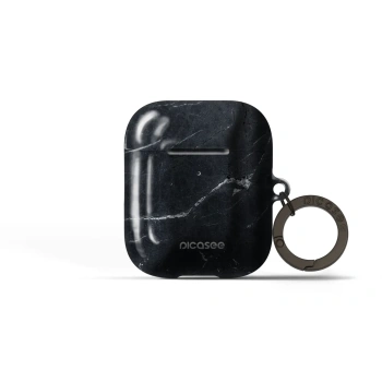 Obal pro Apple AirPods 1 - Black marble