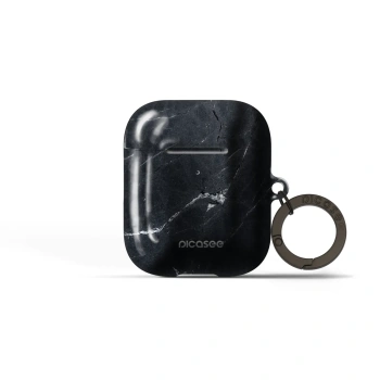 Obal pro Apple AirPods 2 - Black marble