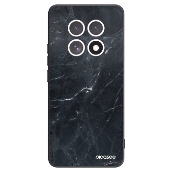 Picasee silikonový černý obal pro Xiaomi Redmi Note 15 5G - Black marble