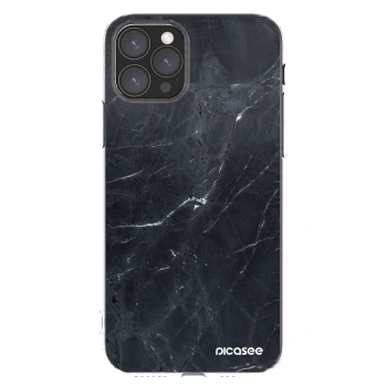 Picasee silikonový průhledný obal pro Apple iPhone 11 Pro - Black marble