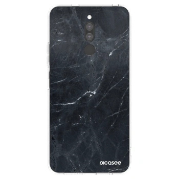 Picasee silikonový průhledný obal pro Xiaomi Redmi 8 - Black marble