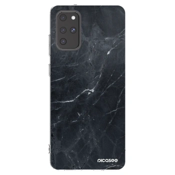 Picasee silikonový průhledný obal pro Samsung Galaxy S20+ G985F - Black marble
