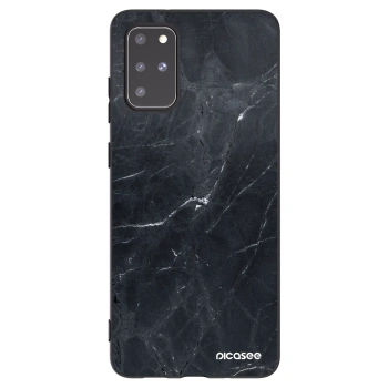 Picasee silikonový černý obal pro Samsung Galaxy S20+ G985F - Black marble
