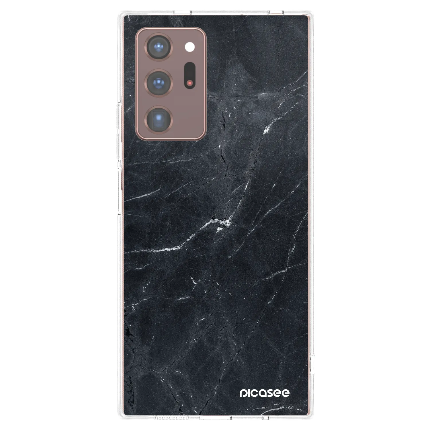 Picasee silikonový průhledný obal pro Samsung Galaxy Note 20 Ultra - Black marble