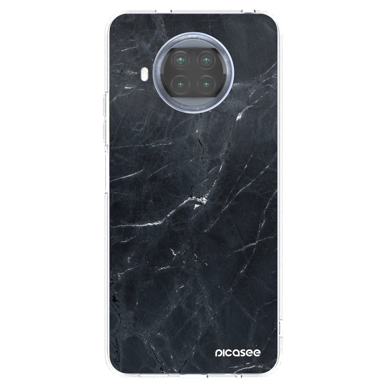 Picasee silikonový průhledný obal pro Xiaomi Mi 10T Lite - Black marble