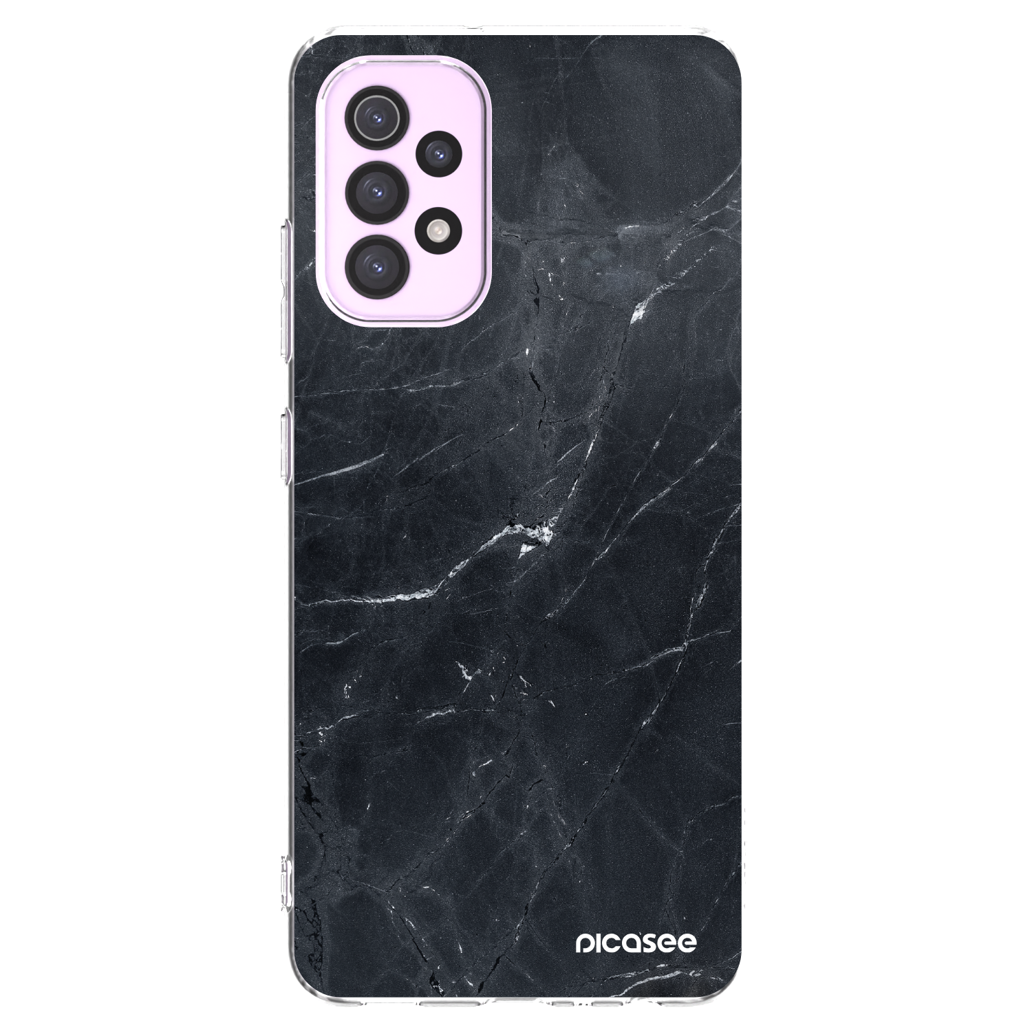 Picasee silikonový průhledný obal pro Samsung Galaxy A32 5G A326B - Black marble