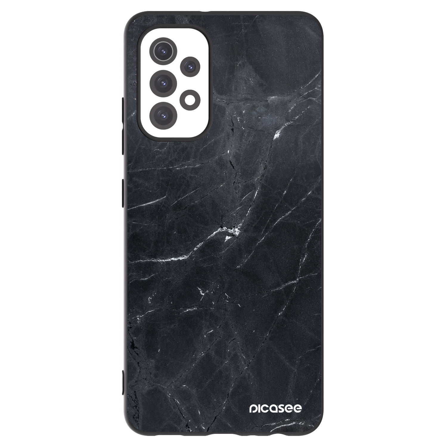 Picasee silikonový černý obal pro Samsung Galaxy A32 5G A326B - Black marble