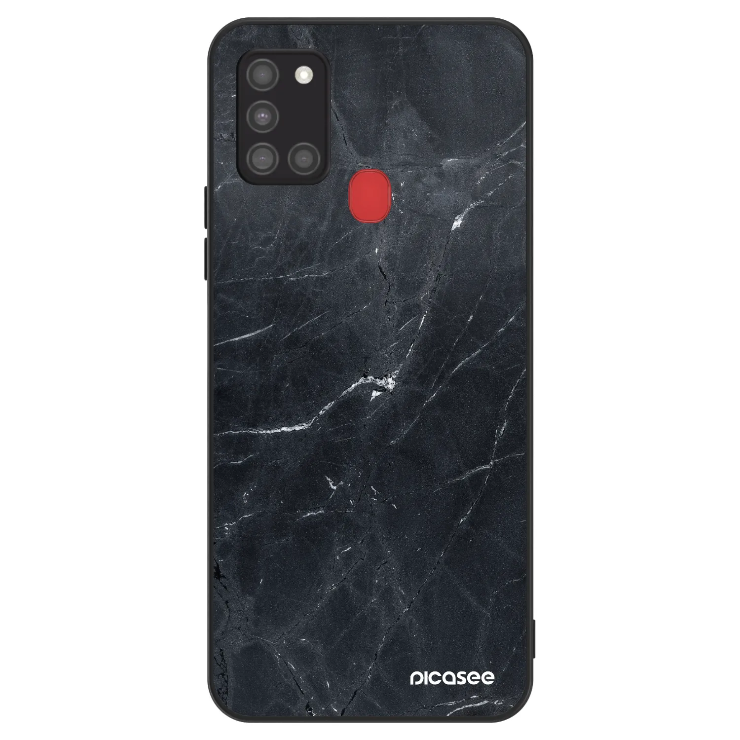 Picasee ULTIMATE CASE pro Samsung Galaxy A21s - Black marble
