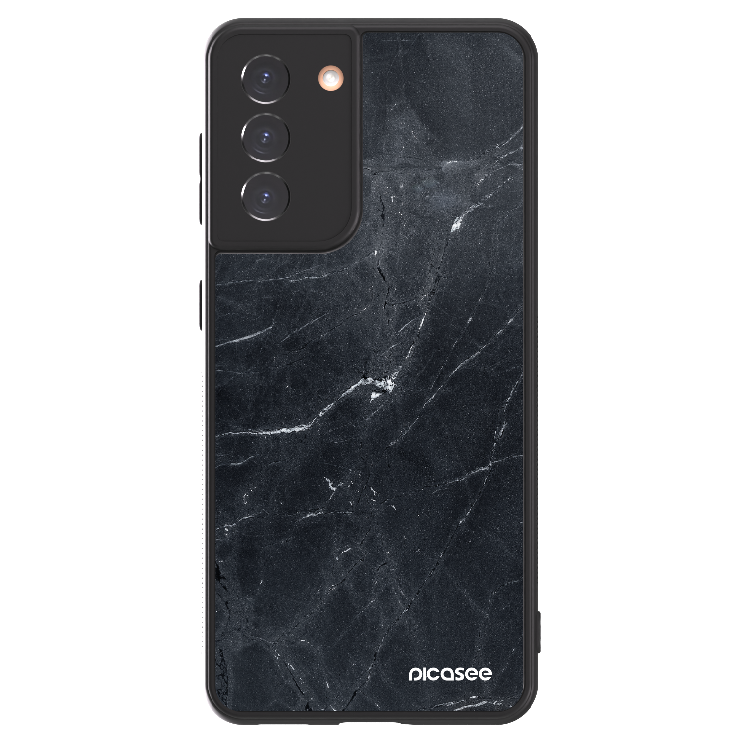 Picasee ULTIMATE CASE pro Samsung Galaxy S21 5G G991B - Black marble