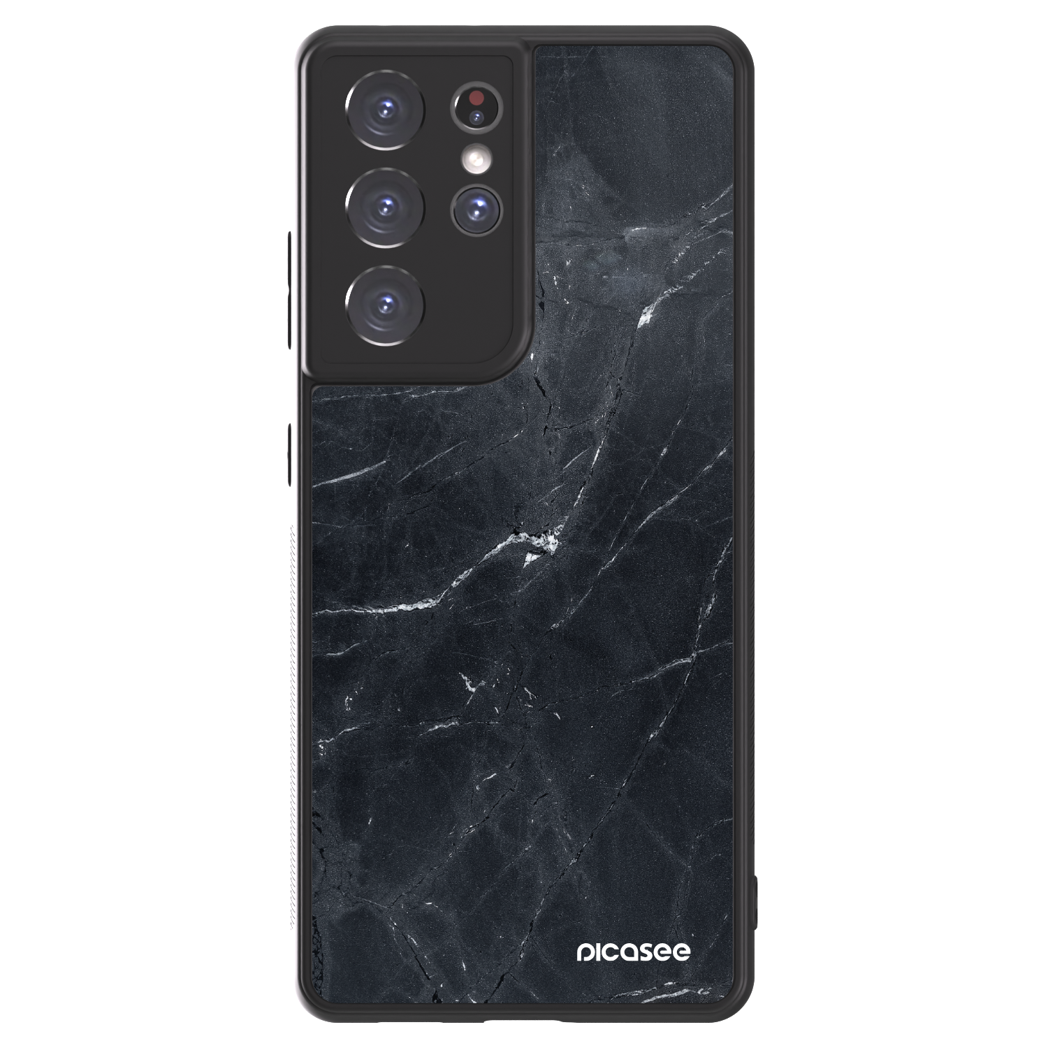 Picasee ULTIMATE CASE pro Samsung Galaxy S21 Ultra 5G G998B - Black marble