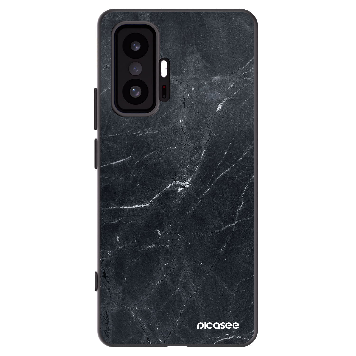 Picasee silikonový černý obal pro Xiaomi 11T Pro - Black marble