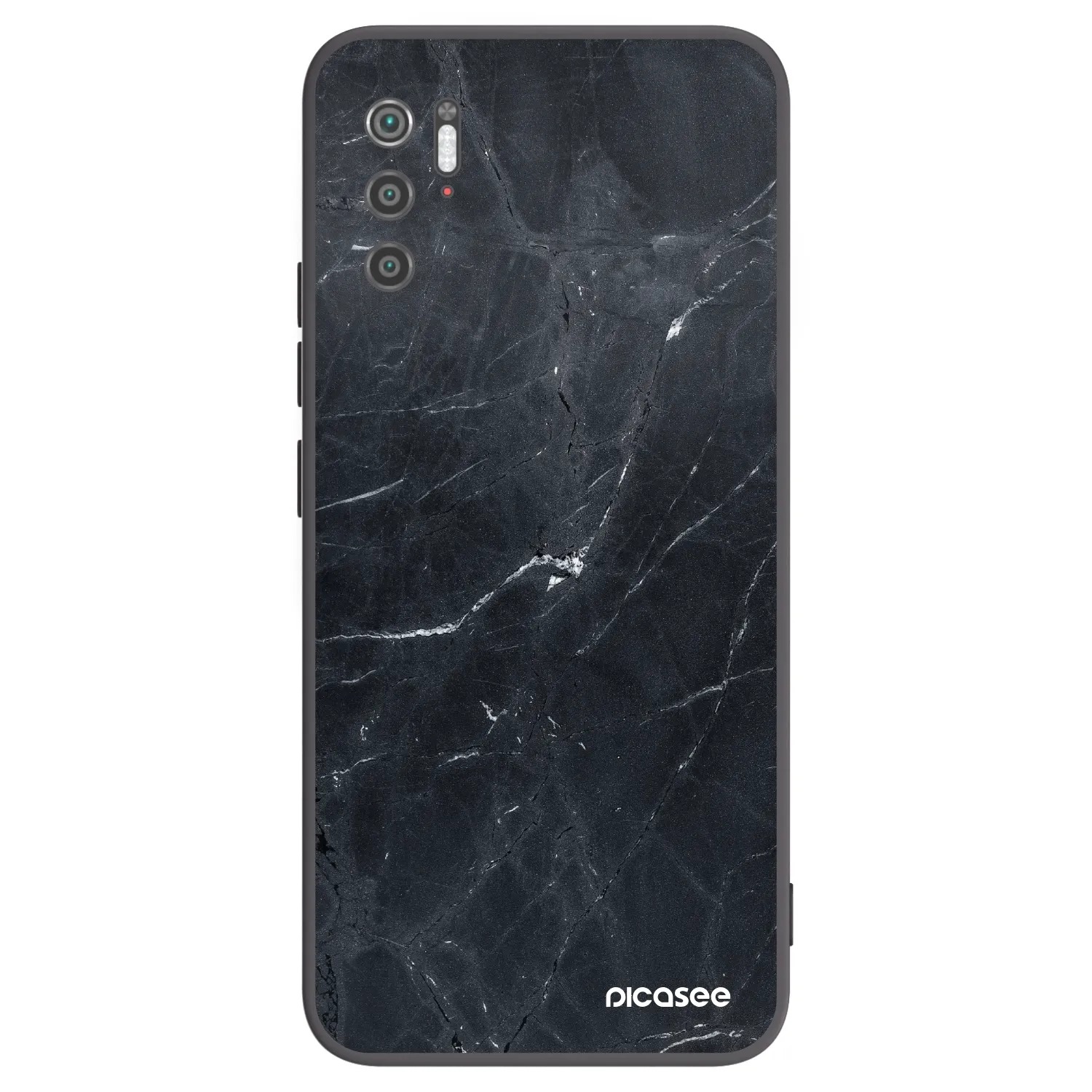 Picasee silikonový černý obal pro Xiaomi Poco M3 Pro 5G - Black marble