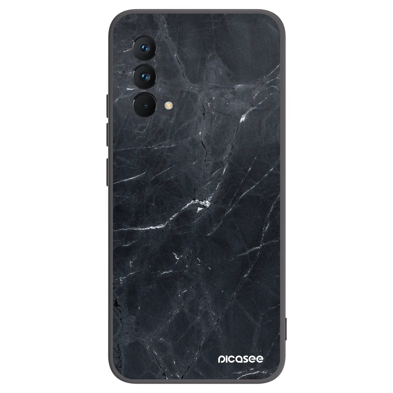 Picasee silikonový černý obal pro Realme GT Master Edition 5G - Black marble