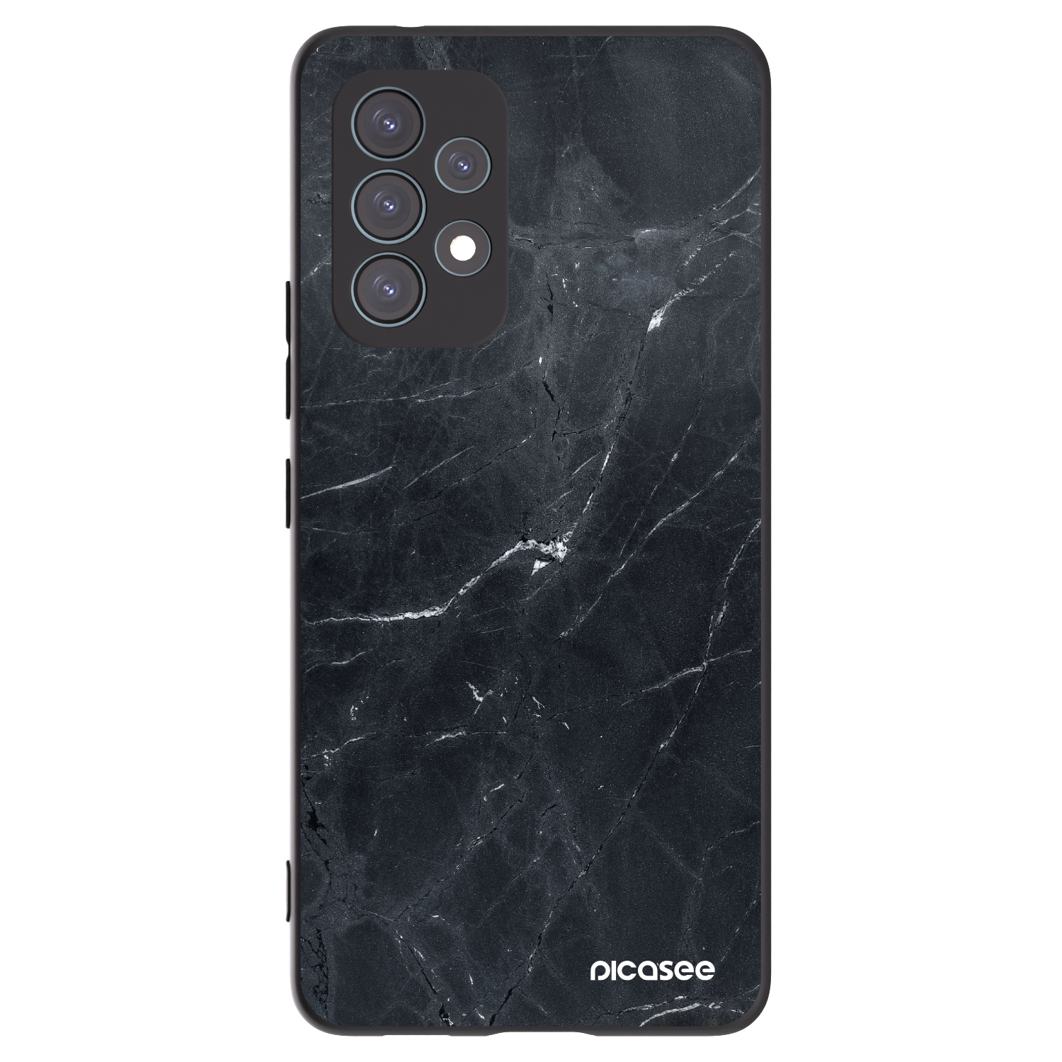 Picasee silikonový černý obal pro Samsung Galaxy A53 5G A536 - Black marble