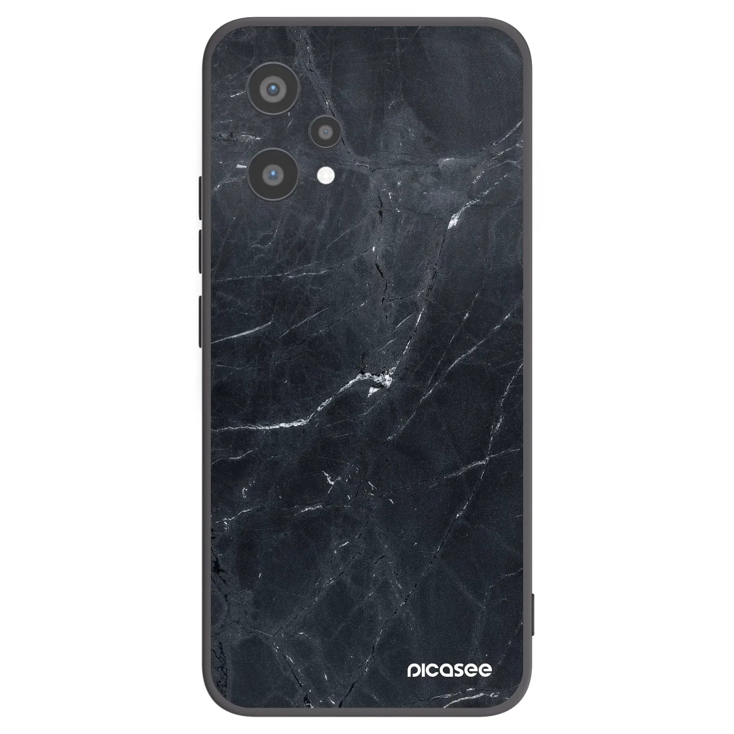 Picasee silikonový černý obal pro Realme 9 Pro 5G - Black marble