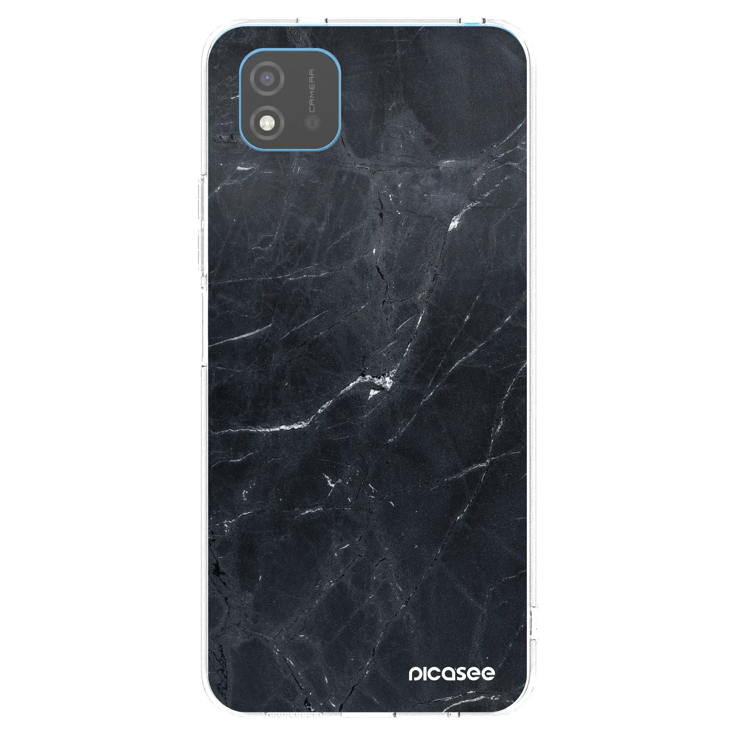 Picasee silikonový průhledný obal pro Realme C11 (2021) - Black marble
