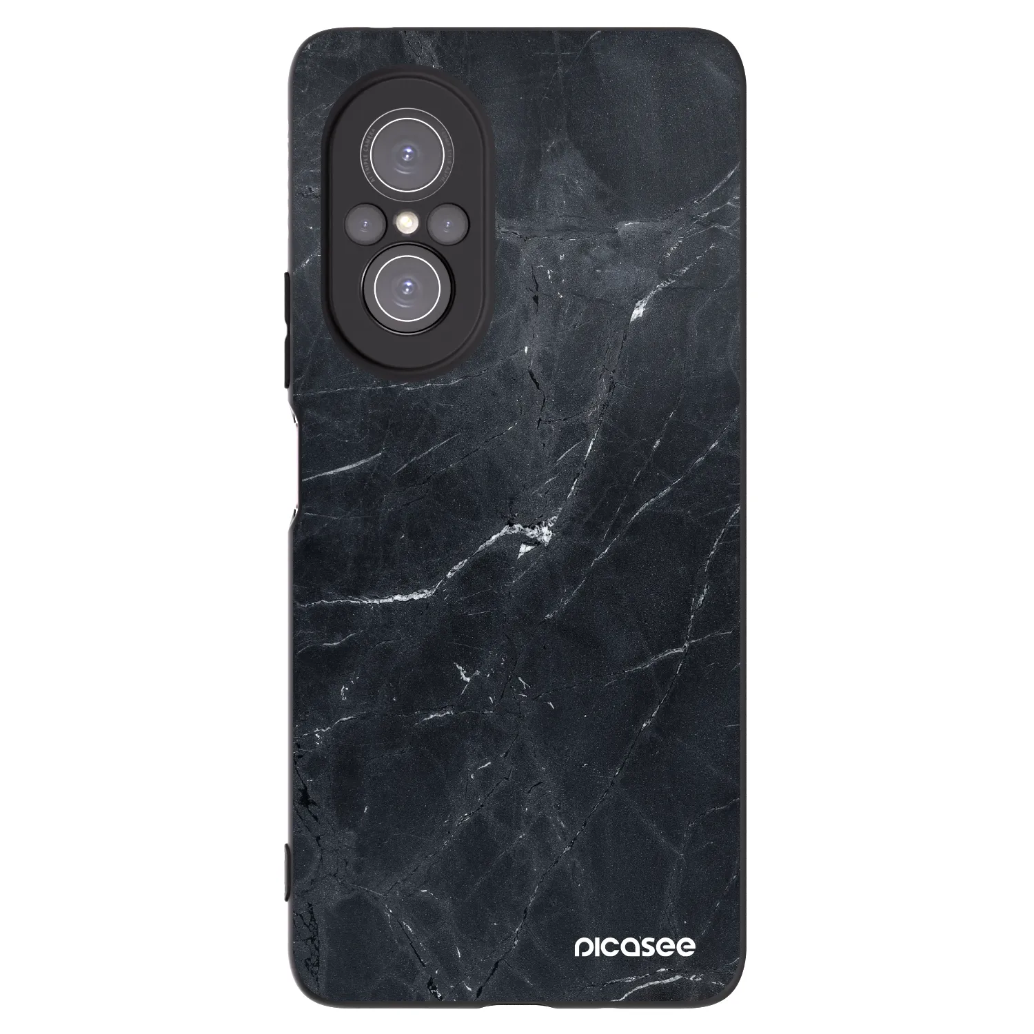 Picasee silikonový černý obal pro Huawei Nova 9 SE - Black marble