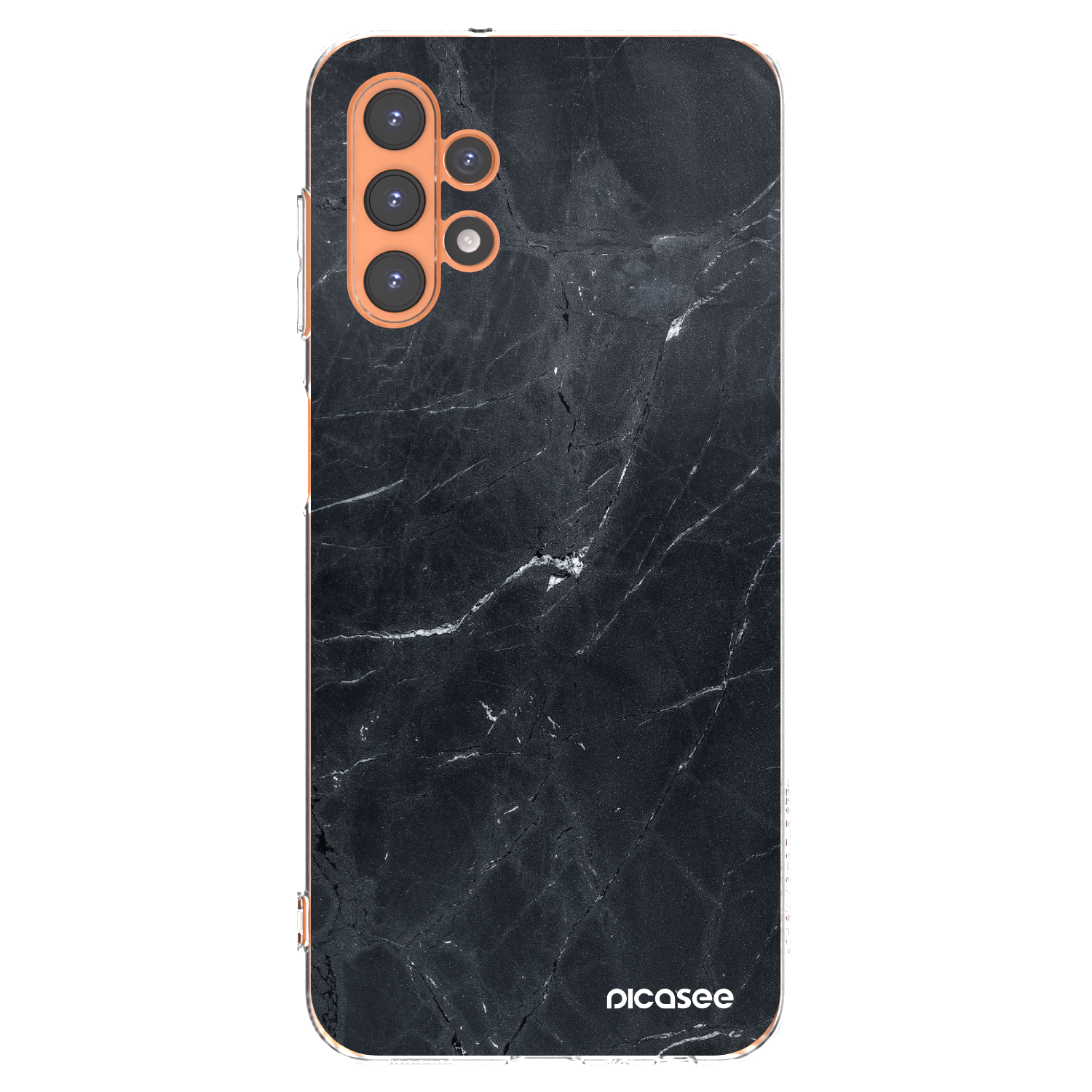 Picasee silikonový průhledný obal pro Samsung Galaxy A13 4G A135 - Black marble