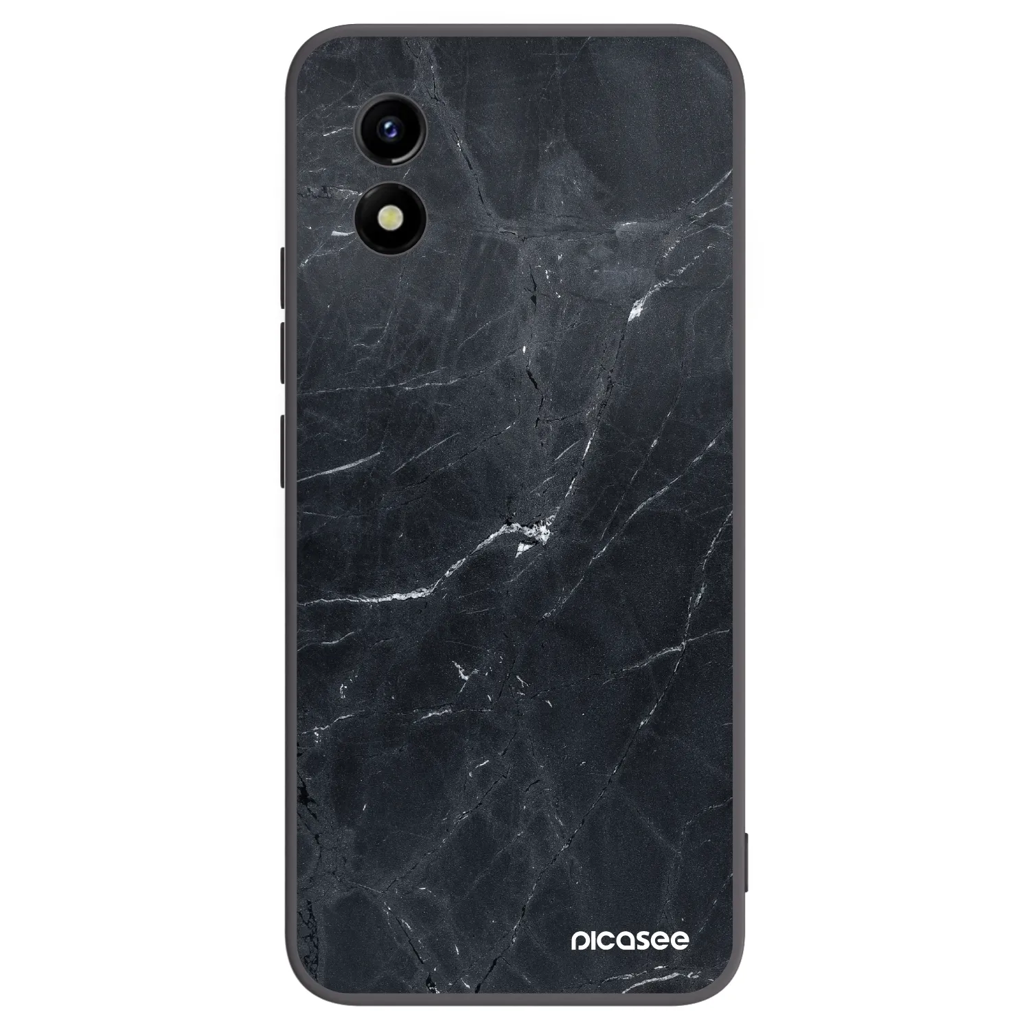 Picasee silikonový černý obal pro Vivo Y01 - Black marble