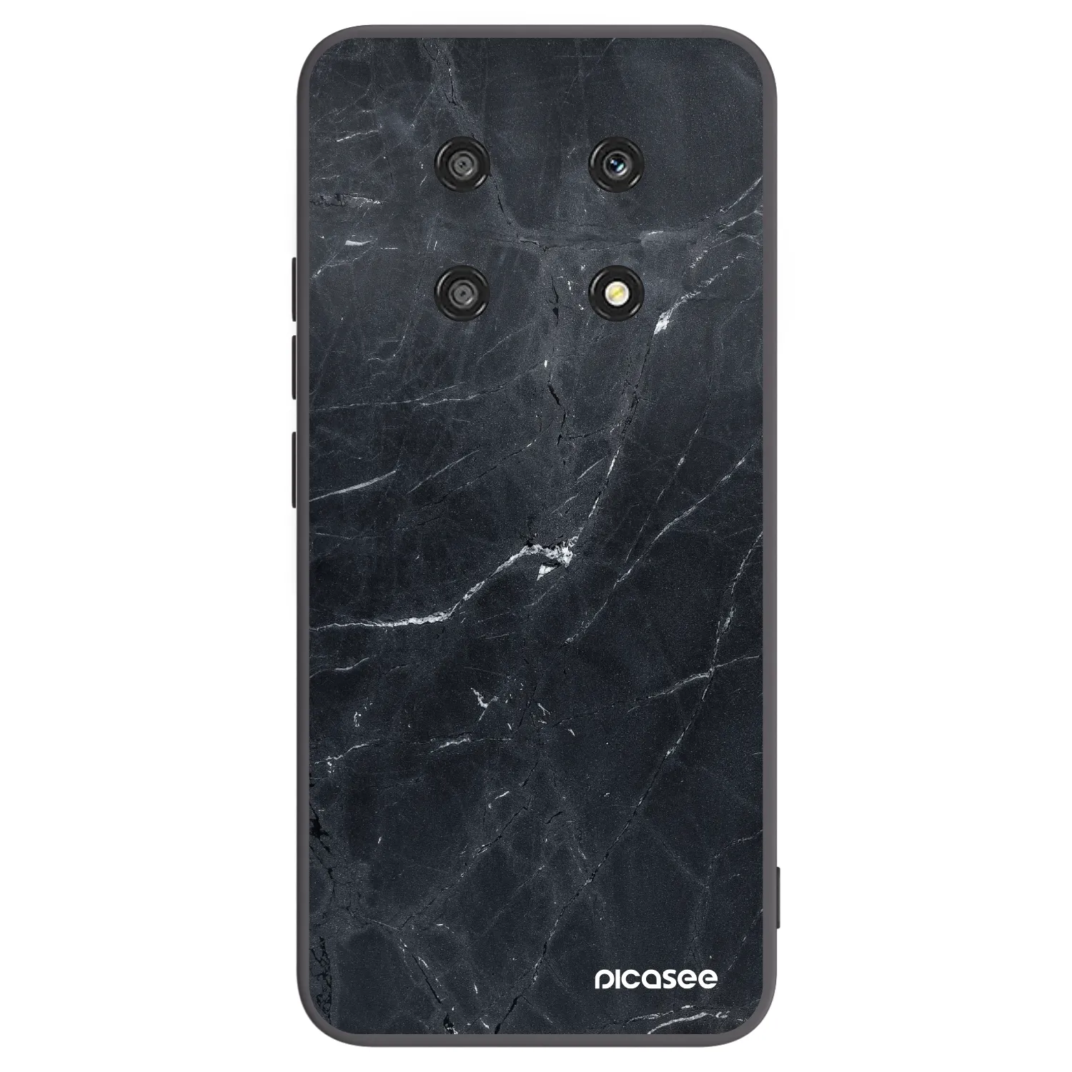 Picasee silikonový černý obal pro Honor Magic4 Lite 5G - Black marble