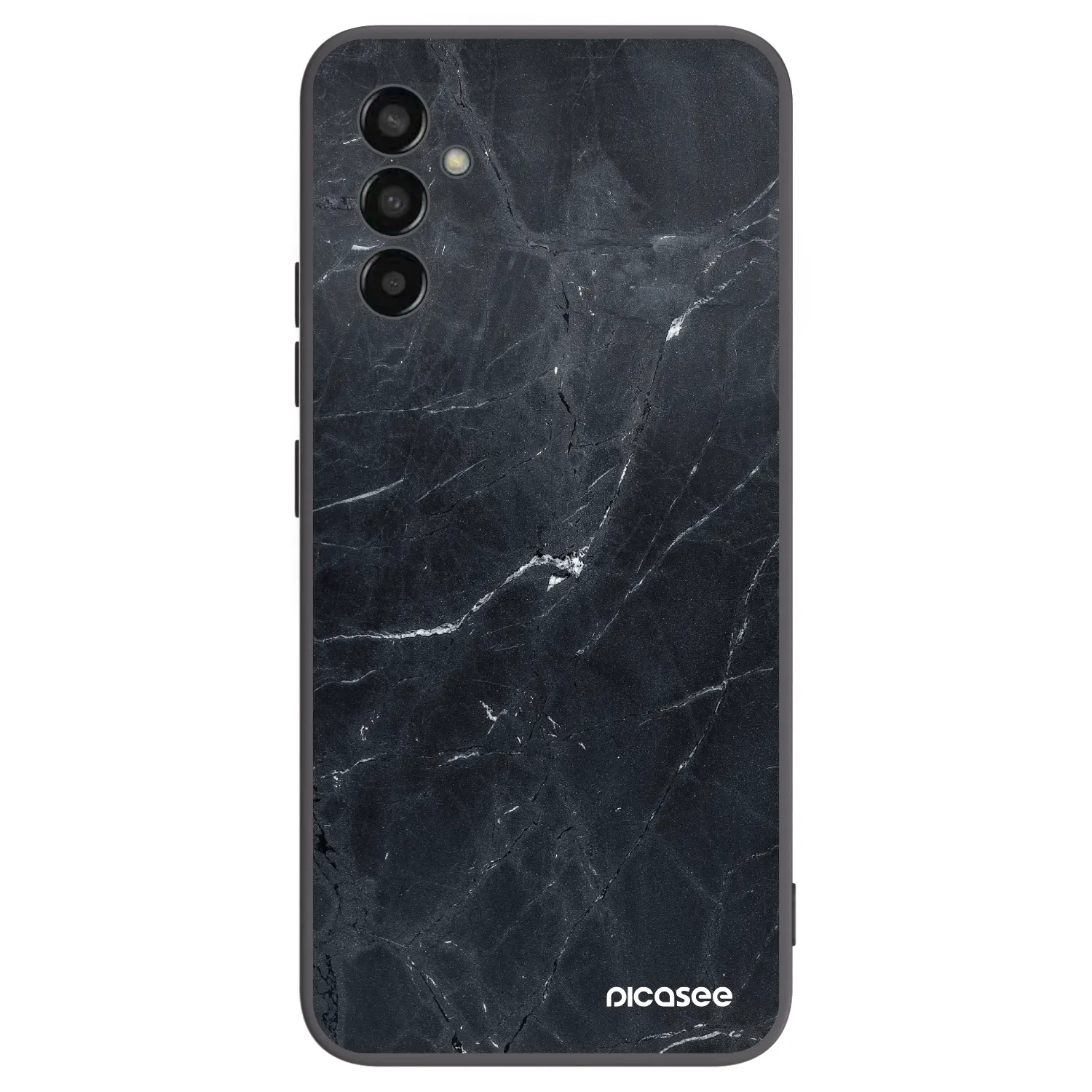 Picasee silikonový černý obal pro Samsung Galaxy M13 M135F - Black marble