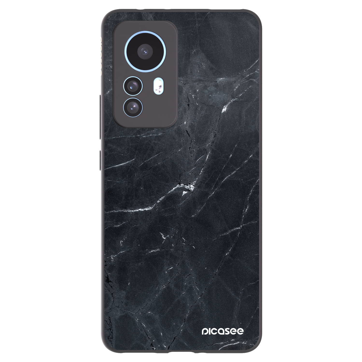 Picasee silikonový černý obal pro Xiaomi 12T Pro - Black marble