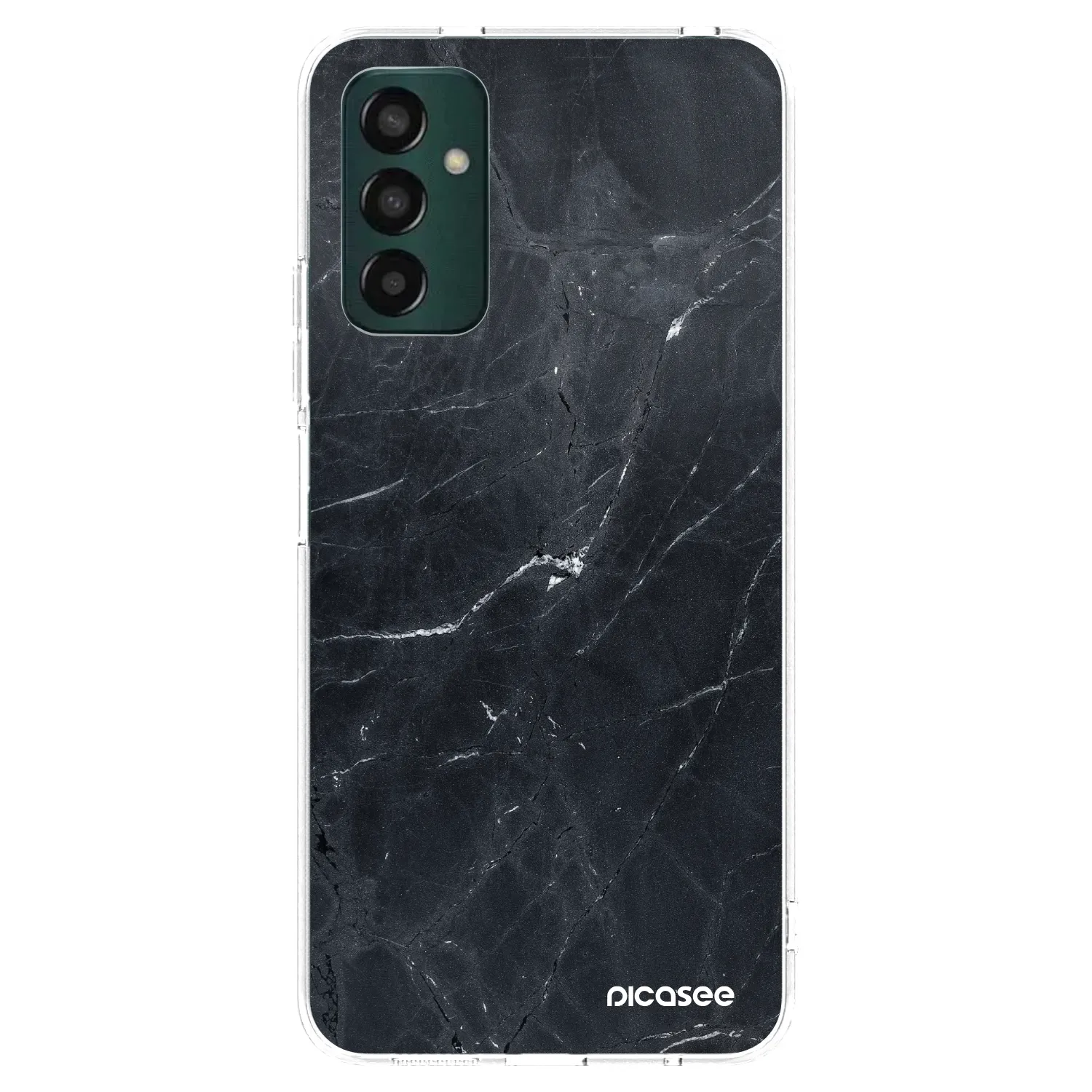 Picasee silikonový průhledný obal pro Samsung Galaxy M23 5G - Black marble