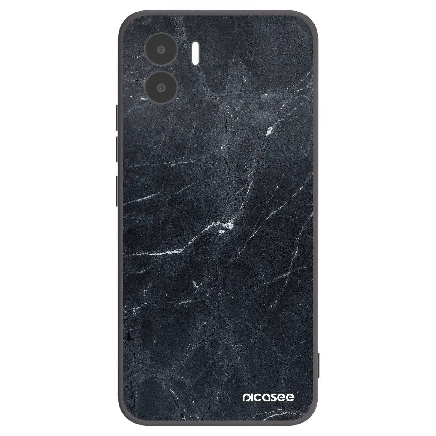 Picasee silikonový černý obal pro Xiaomi Redmi A1 - Black marble