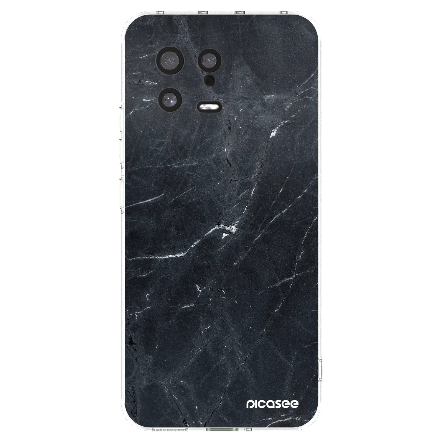 Picasee silikonový průhledný obal pro Xiaomi 13 - Black marble
