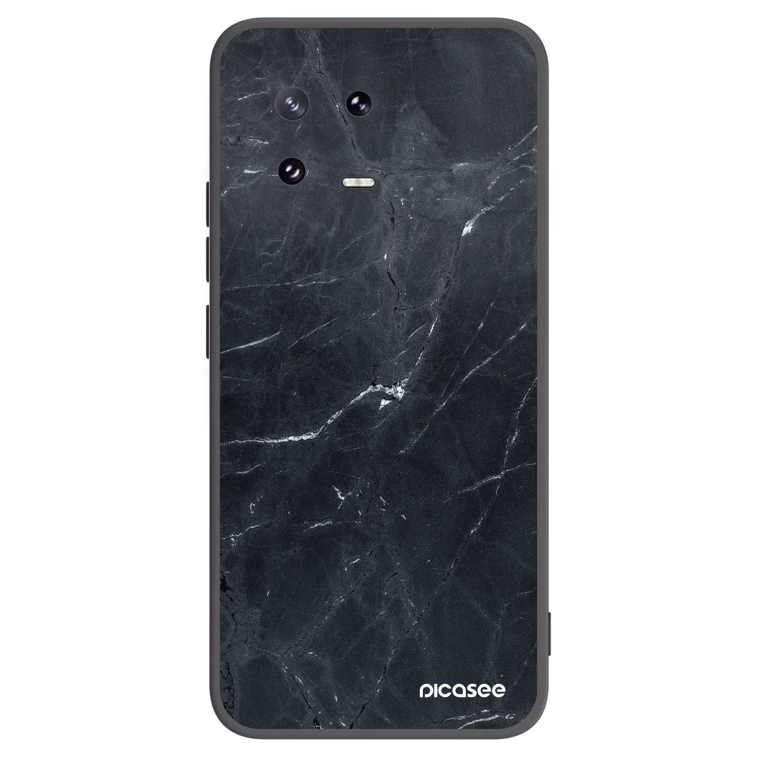 Picasee silikonový černý obal pro Xiaomi 13 Pro - Black marble