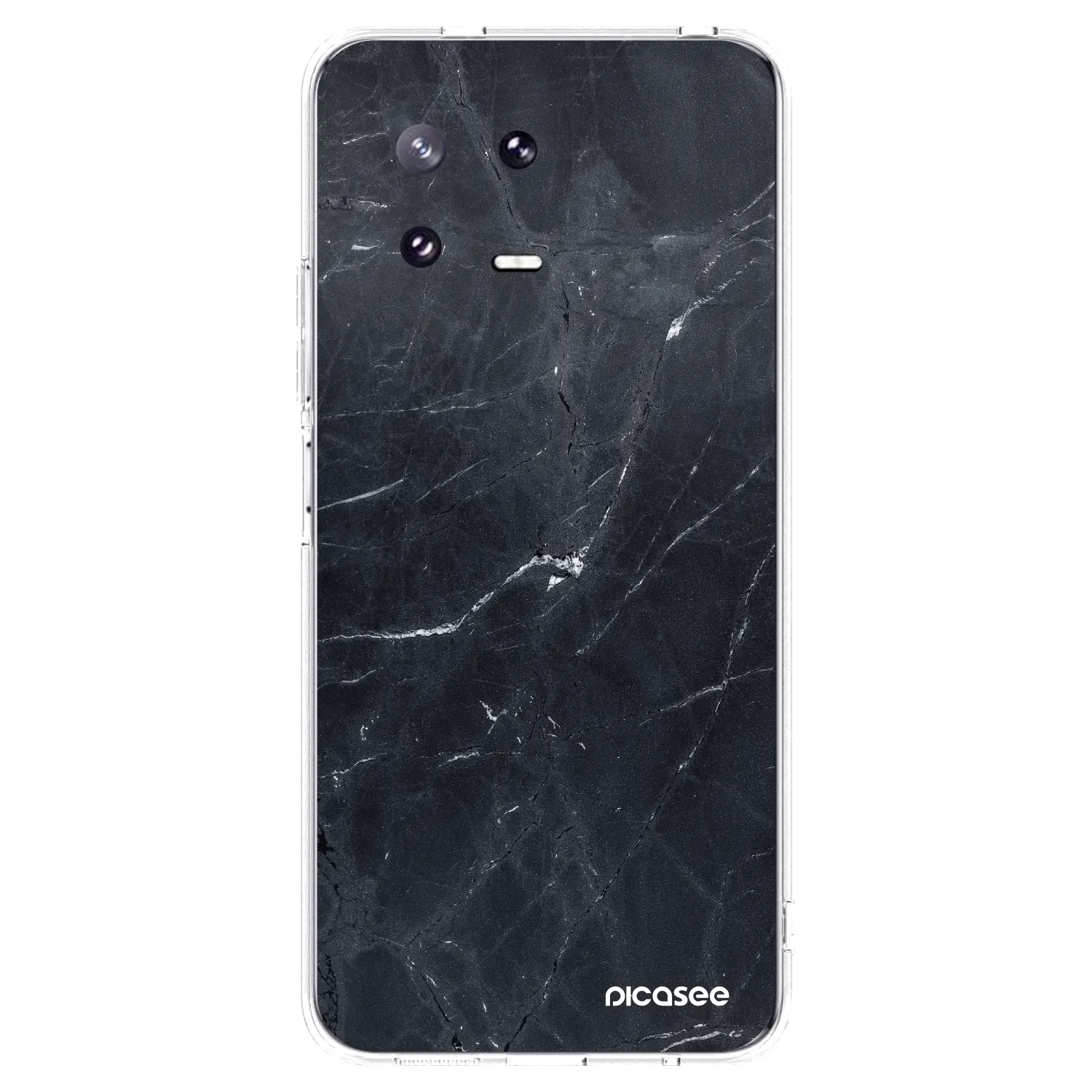 Picasee silikonový průhledný obal pro Xiaomi 13 Pro - Black marble