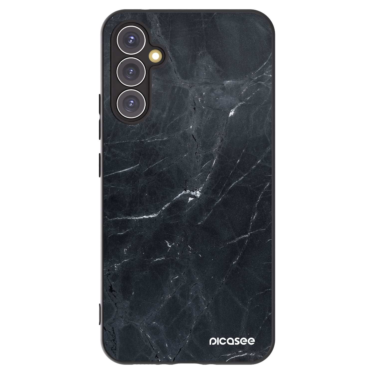 Picasee silikonový černý obal pro Samsung Galaxy A34 5G A346B - Black marble