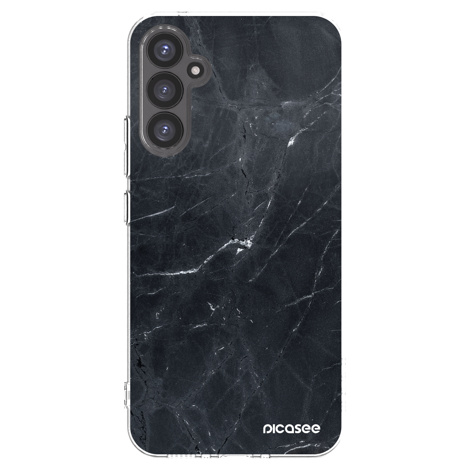Picasee silikonový průhledný obal pro Samsung Galaxy A34 5G A346B - Black marble